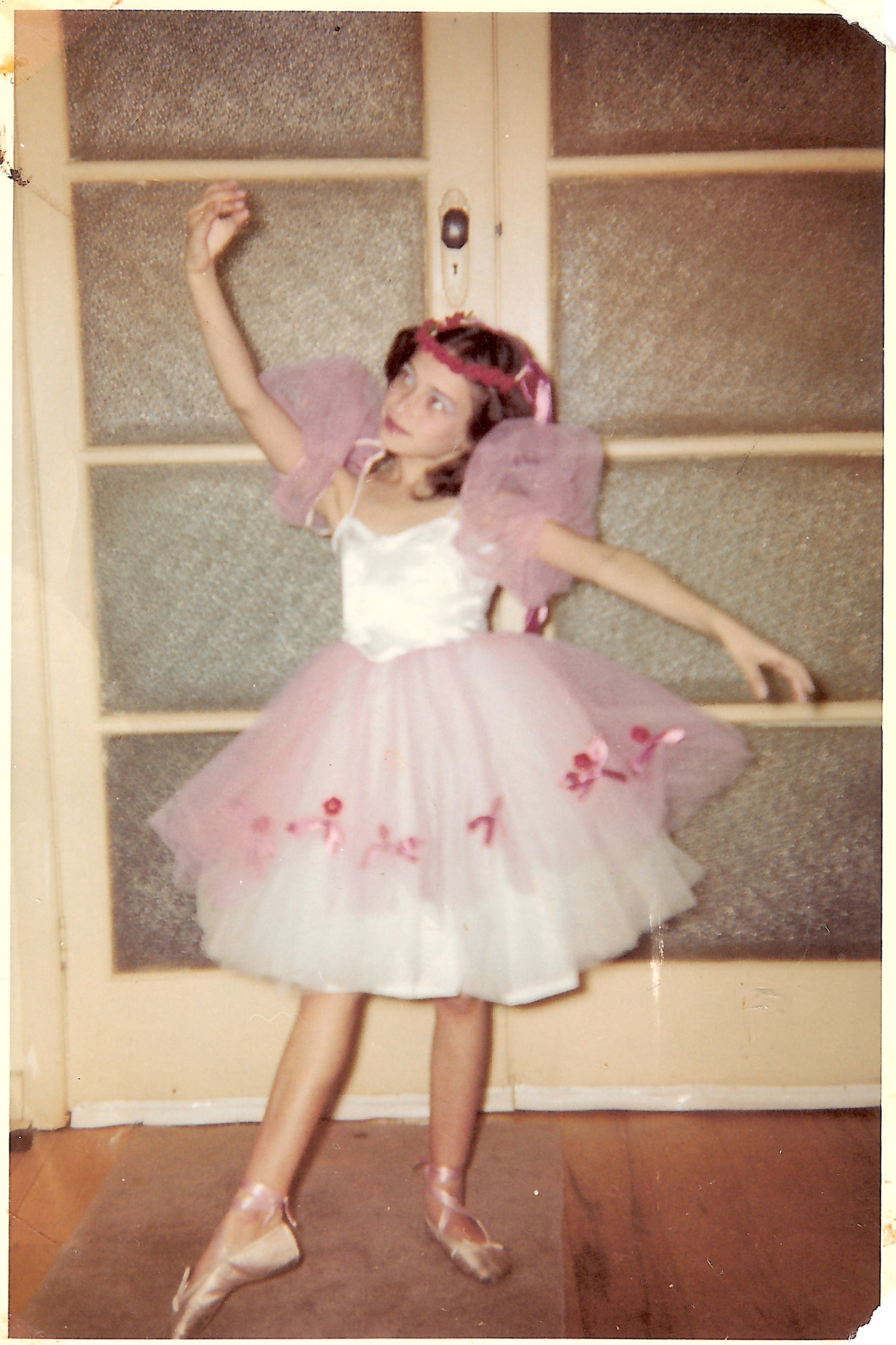 Aviva in her first ballet costume, 1961
